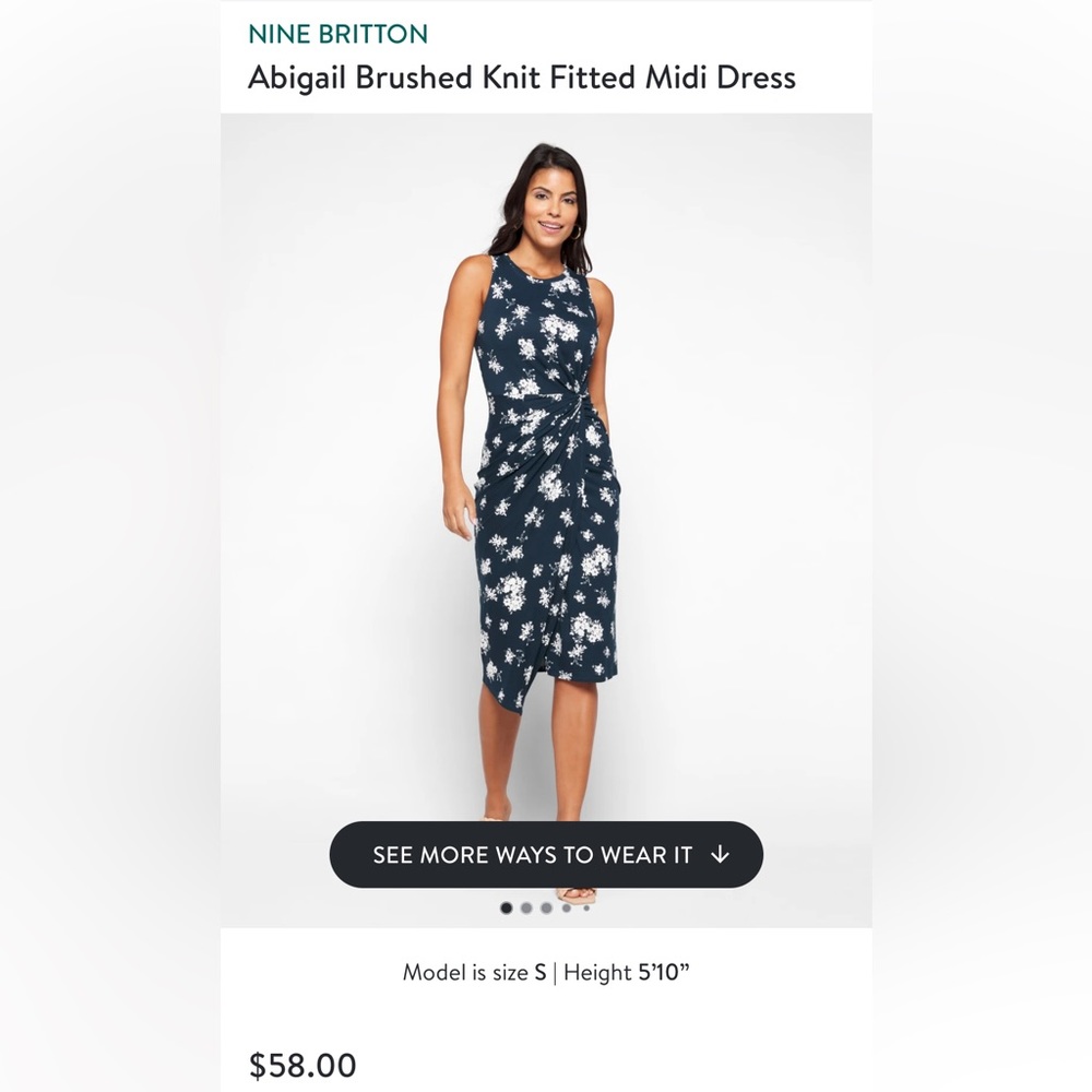 New With Tags. Nine Britton dress.